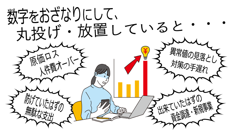 数字をおざなりにして、丸投げ・放置していると・・・